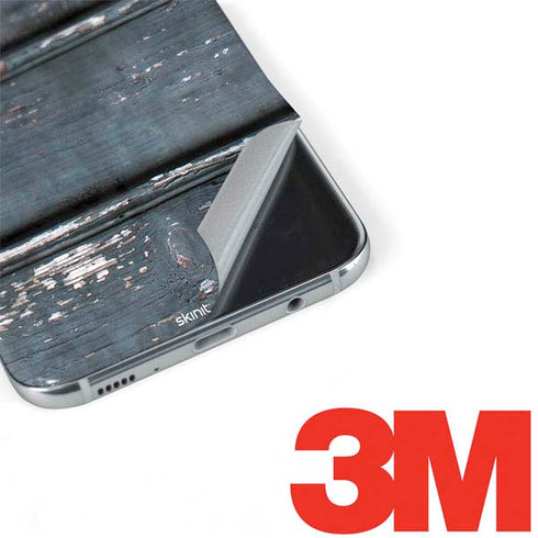 Chipped Blue Wood Galaxy S8 Plus Skin